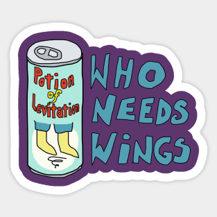 Potion of Levitation - Who needs wings? Sticker